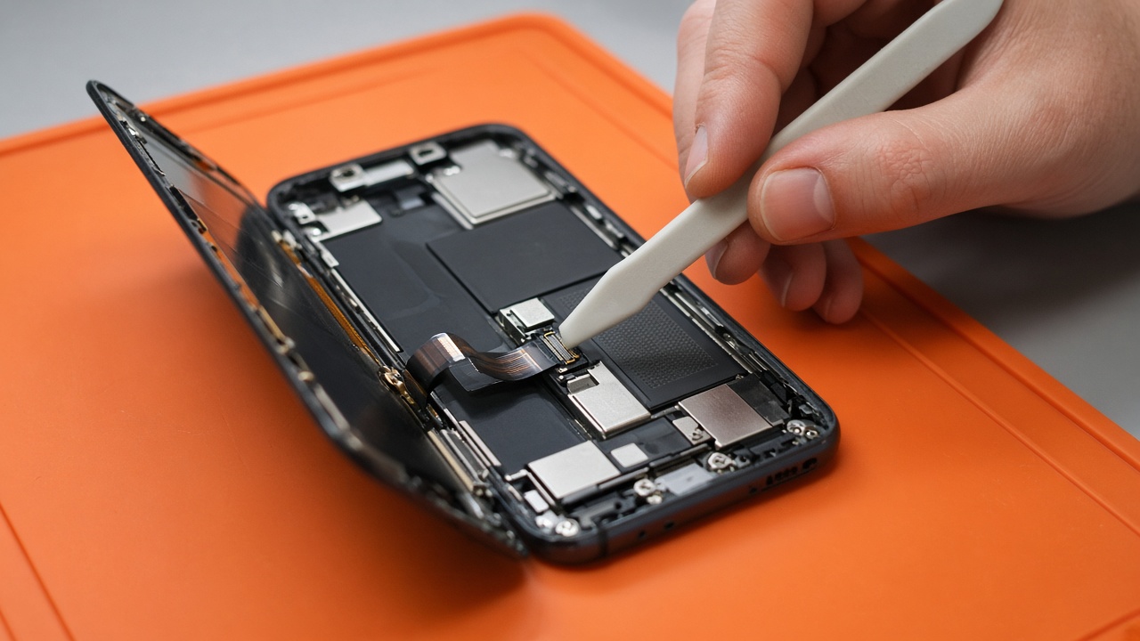 Ép cổ cáp màn hình iPhone tại Hạ Long